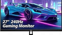 Z-Edge 27-inch Gaming Monitor 1920x1080 IPS 240Hz Gaming Monitor 1ms Frameless LED, UG27PJ AMD Freesync Premium Display Port HDMI Built-in Speakers