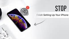 How to Stop Finish Setting Up iPhone (tutorial)
