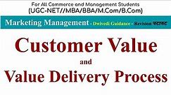 Customer Value and Value Delivery Process, customer value in marketing, Marketing Management, MBA