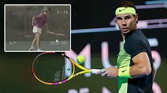 WATCH: Rafael Nadal performs his trademark service ritual as early as 8 years old