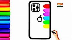 How to draw cute and easy iPhone | Easy Drawing iPhone for kids