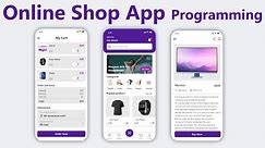Online Shop Android Studio Project App tutorial - Online Shop App Ecommerce Programming