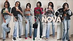 Fashion Nova Haul Try-on Haul: Graphic tees, Mesh Tops, Slingback pumps and more