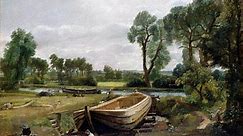 Boat Building near Flatford Mill | Constable | Painting Reproduction