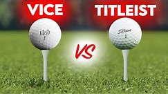 Vice PRO PLUS vs Titleist Pro V1 │ Golf Ball Testing