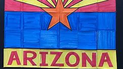Arizona State Flag Collaborative Poster