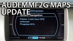 How to update Audi MMI 2G maps (GPS navigation A4 A5 A6 A8 Q7) 4E0 060 884 DT Navteq
