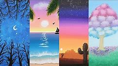 50 Easy Acrylic Painting Ideas for Beginners | 2022 Mega Compilation