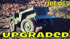 JJRC Q65 RC Willy Jeep 1/10 scale . Upgraded with full WPL kit.