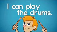 Can You Play The Drums | Learn Body Parts