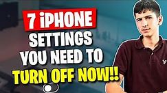 7 iPhone Settings You Need To Turn Off Now [English]