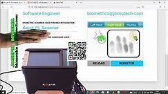 10 Fingerprint Live Scanning Video DEMO in PHP Web using KOJAK Biometric Scanner