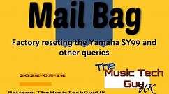 Factory reseting the Yamaha SY99 and other queries