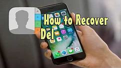 How to Recover Deleted Contacts on iPhone 7