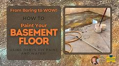 How to paint your concrete floor and turn it into ART!