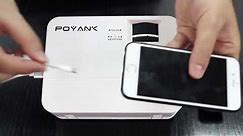 Poyank Projector: How To Connect iPhone With An HDMI Cable