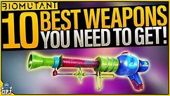 TOP 10 BEST WEAPONS IN BIOMUTANT - How To Get BEST ULTIMATE & LEGENDARY WEAPONS - Best Weapon Guide