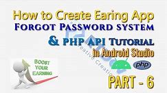 How to Forgot password using PHP MySql In Android Studio
