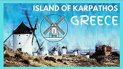Greek island KARPATHOS: Fog covers ANCIENT WINDMILLS #travel #greece