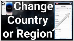 How To Change Country Or Region On iPhone