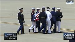 Senator John McCain's Casket Departure from Phoenix