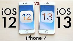 iPHONE 7: iOS 13 Vs iOS 12! (Comparison)