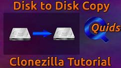 Disk to Disk Copy with Clonezilla