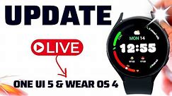 Update for Galaxy Watch 4/5 (One UI5 & Wear Os 4) Live Q&A