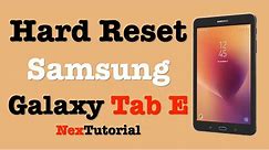 How to Factory Reset Samsung Tab E 2021 | Hard Reset Samsung Tab E SM-T560NU | NexTutorial