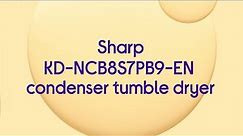Sharp KD-NCB8S7PB9-EN 8 kg Condenser Tumble Dryer - Black - Quick Look