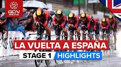 Rain Causes Chaos In Opening TTT | Vuelta A España 2023 Highlights - Stage 1