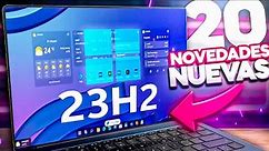 NUEVO Windows 11 23H2 OFICIAL / Tiene 20 Cosas NUEVAS con IA
