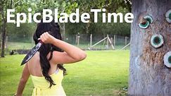 Knife Throwing Women Part 1 - Epic Blade Time
