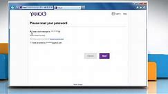 Recovery of Lost or Forgotten Yahoo!® account Password