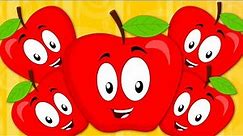 Five Red Apples | Nursery Rhymes Songs For Kids | Baby Rhyme | Children Videos