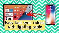 How to tranfer videos from iphone to ipad with cable