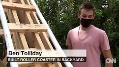 Teen builds roller coaster in backyard. Mom says it's not permanent