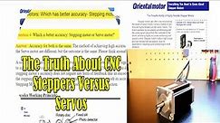 The Truth About CNC Steppers Versus Servos..