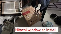Hitachi window ac installation fitting kaze model 1.5 ton