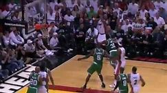 Chris Bosh hits huge 3 pointer vs Celtics in Game 7 (2012 East Finals)
