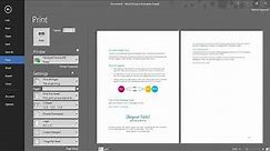 How to Print Documents in Microsoft Word
