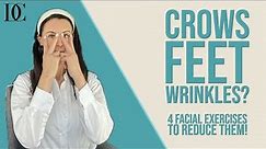 Crows Feet Wrinkles? 4 Facial Exercises To Reduce Them!