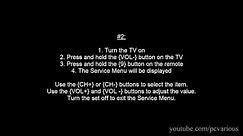 How to Access Service Menu in Toshiba TV