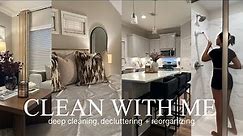 CLEAN WITH ME | WHOLE HOUSE DEEP CLEANING & ORGANIZING