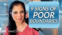 9 Signs of Poor Boundaries