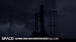 Amazing Lightning Bolt Strikes Near NASA's Artemis 1 Moon Rocket