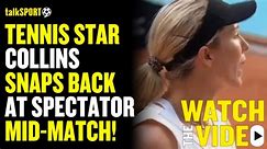 American tennis star Danielle Collins claps back at spectator during Madrid Open clash