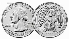 1st America the Beautiful quarters of 2020 features a fruit bat mother and her pup