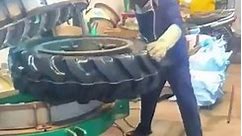 How a tractor tire is re-tread