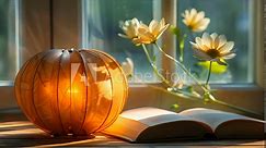 Luminous Harmony: A Quiet Read by Lamplight. Concept Cozy Nights, Reading Nook, Warm Glow, Relaxing Ambience